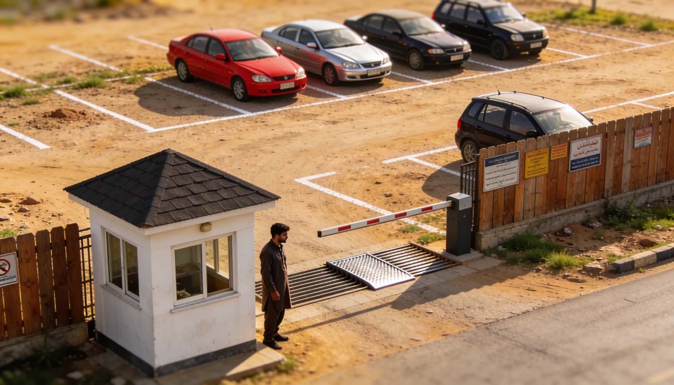 Open Commercial Parking Areas